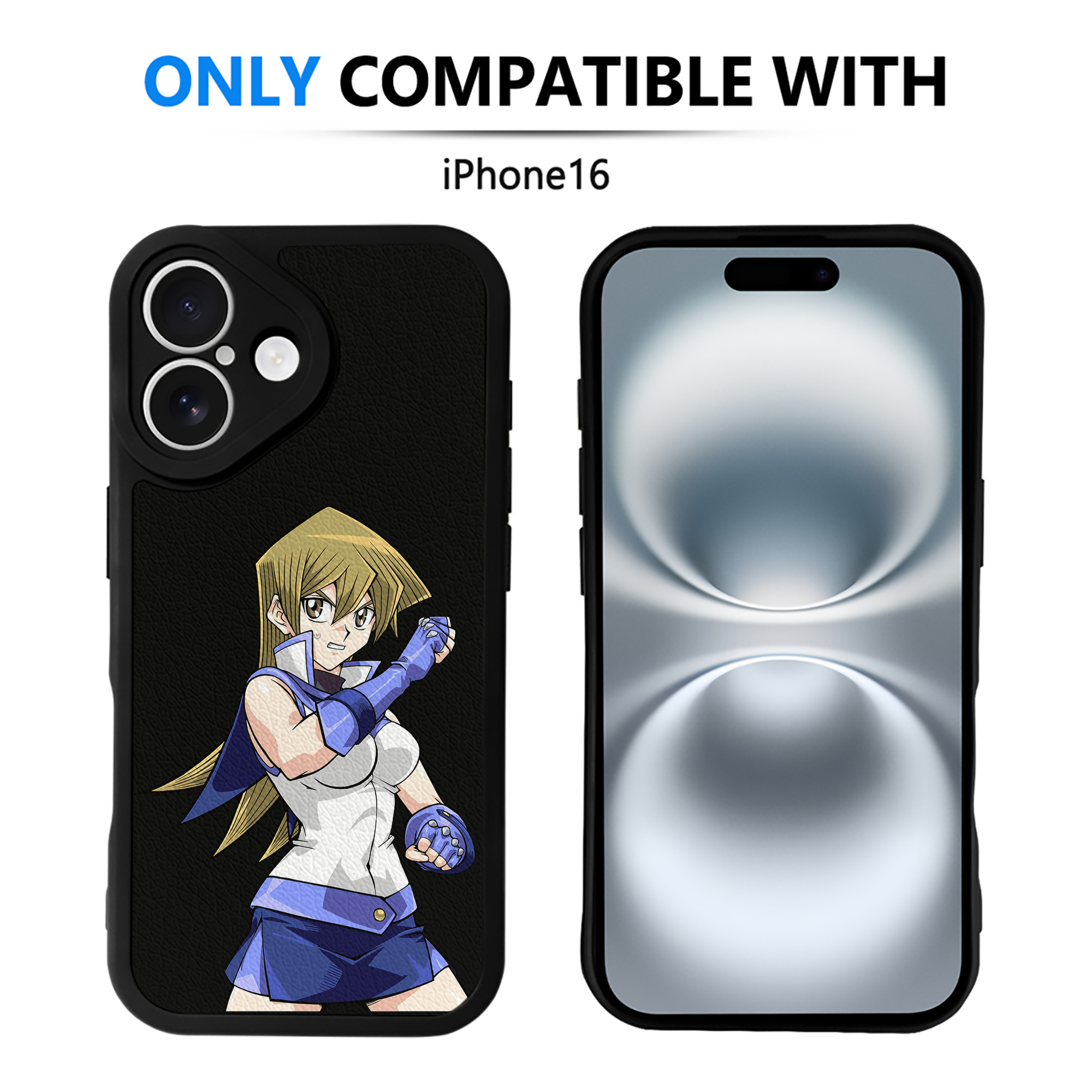 遊☆戯☆王 Yu-Gi-Oh! 【iPhone 16シリーズ対応】シリコンスマホケース（レザー調） 材質：シリコン